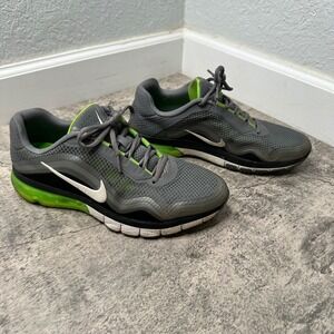 Nike Air Max TR180 Mens Training Shoes Grey Black Neon Green 723972-013
